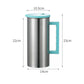 Green 1.8L Stainless Steel Cold Water Pitcher – Large Capacity Jug for Coffee, Juice, and Beverages in Modern Kitchens