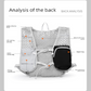 Grey and black Lightweight Hydration Backpack with 2L Water Bladder Compartment – Ideal for Running, Cycling, Hiking, and Outdoor Activities