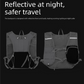 Grey and black Lightweight Hydration Backpack with 2L Water Bladder Compartment – Ideal for Running, Cycling, Hiking, and Outdoor Activities