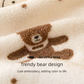 5-Pack Purple Soft Absorbent Face Towels with Bear Pattern Design – Quick-Drying Plush Towel Set for Bath and Daily Use