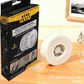 Multifunctional Reusable Nano Double-Sided Tape 2 Rolls with Dust Covers Heavy Duty Mounting Solution for Local Home and Office Organization