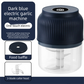 3-blade cutter head Blue Wireless Electric Garlic Chopper 300ml Portable Mini Food Processor USB Rechargeable for Baby Food and Dipping Sauce Essential Local Kitchen Tool