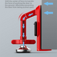 Red Portable Door Stopper Security Lock Heavy-Duty Alloy Construction for Solo Travelers and Home Safety Reliable Anti-Theft Solution for Local Use