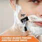 2-Pack 6-Layer Manual Razor with 18 Replacement Blades – Ultra-Close Shave for Men, Stainless Steel Handle with One-Click Blade Change