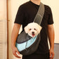 Blue Portable Pet Sling Backpack for Small Dogs and Cats – Size S with Breathable Mesh Design