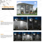 Solar Powered Motion Sensor Outdoor Light with Remote Control and ground plug for Garden Garage and Front Door+ground plug