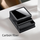 Carbon fibre Automatic Cigarette Box with 40-Slot Capacity – Pop-Out Dispenser for Car and Home Use, ABS Material with Lighter Holder and Carbon Fiber Look Design