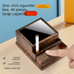 Carbon fibre Automatic Cigarette Box with 40-Slot Capacity – Pop-Out Dispenser for Car and Home Use, ABS Material with Lighter Holder and Carbon Fiber Look Design