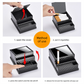 Carbon fibre Automatic Cigarette Box with 40-Slot Capacity – Pop-Out Dispenser for Car and Home Use, ABS Material with Lighter Holder and Carbon Fiber Look Design