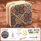Brown Fantasy Grass Portable Sewing Kit – Compact Travel Set with Needles, Thread, Scissors, Thimble, and Pin Cushion for Home, Dorm, or Emergency Repairs