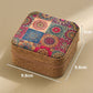 Brown Fantasy Grass Portable Sewing Kit – Compact Travel Set with Needles, Thread, Scissors, Thimble, and Pin Cushion for Home, Dorm, or Emergency Repairs