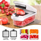 Black Multifunctional Vegetable Slicer – Manual Kitchen Cutter with Adjustable Blades for Slicing, Dicing, Shredding, Garlic Grinding, and Egg White Separation