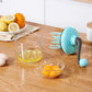 Blue Manual Hand-Crank Egg Beater – Semi-Automatic Whisk for Whipping Cream, Egg Whites, and Baking Mixes with Easy-Clean Design