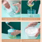 Blue Manual Hand-Crank Egg Beater – Semi-Automatic Whisk for Whipping Cream, Egg Whites, and Baking Mixes with Easy-Clean Design