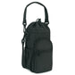 Black Water Bottle Carrier with Drawstring Closure – Adjustable Shoulder Strap, Front Pocket, and Side Storage for Daily Use