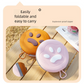 Yellow Portable Foldable Dual Bowl for Pets – Silicone Feeding and Water Dish with Compact Storage Design