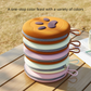 Yellow Portable Foldable Dual Bowl for Pets – Silicone Feeding and Water Dish with Compact Storage Design