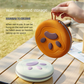 Brown and yellow Portable Foldable Dual Bowl for Pets – Silicone Feeding and Water Dish with Compact Storage Design