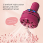 Blue Compact Desktop Vacuum Cleaner – Rechargeable Mini Dust Collector for Eraser Shavings, Pencil Shavings, Paper Scraps, and Fine Debris