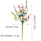 2-Piece Daisy eucalyptus leaves Easter Artificial Floral Arrangement with Decorative Egg Accents – Ready-to-Display Spring Holiday Decoration