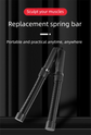 Cordless Battle Rope Weighted Spring Bars 1 Pair Heavy Duty Arm & Core Trainer Portable Home Gym Equipment Black