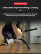 Cordless Battle Rope Weighted Spring Bars 1 Pair Heavy Duty Arm & Core Trainer Portable Home Gym Equipment Black