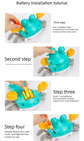 Electric Induction Crawling Crab Baby Toy Battery Operated with Silent Mode Music Off Switch Obstacle Avoidance Tummy Time Gift Sun Orange