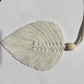 4 PCS Macrame Leaf Wall Hanging Set Handmade Cotton Boho Feather Ornaments Green & Beige for Nursery Home Decor