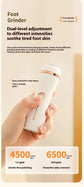 Electric Foot Callus Remover Rechargeable Pedicure Tool with 3 Grinding Heads Portable Dead Skin Exfoliator Ivory White