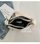 Casual Multi-Pocket Nylon Crossbody Bag Lightweight Shoulder Purse Waterproof Travel Messenger Bag Black