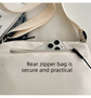 Casual Multi-Pocket Nylon Crossbody Bag Lightweight Shoulder Purse Waterproof Travel Messenger Bag Grey