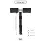 Portable Sit-Up Assistant Bar Door & Bed Anchor Core Trainer Adjustable Ab Workout Equipment Black