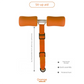 Portable Sit-Up Assistant Bar Door & Bed Anchor Core Trainer Adjustable Ab Workout Equipment Orange