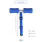 Portable Sit-Up Assistant Bar Door & Bed Anchor Core Trainer Adjustable Ab Workout Equipment Blue