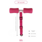 Portable Sit-Up Assistant Bar Door & Bed Anchor Core Trainer Adjustable Ab Workout Equipment Pink