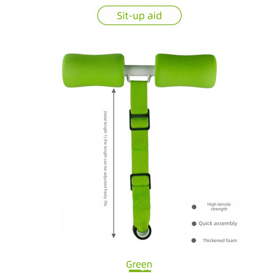 Portable Sit-Up Assistant Bar Door & Bed Anchor Core Trainer Adjustable Ab Workout Equipment Green