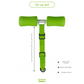 Portable Sit-Up Assistant Bar Door & Bed Anchor Core Trainer Adjustable Ab Workout Equipment Green