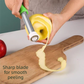 2-in-1 Apple Corer & Peeler Stainless Steel Fruit Prep Tool Kitchen Gadget Red