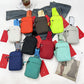 Unisex Mini Nylon Crossbody Sling Bag Chest Pouch Adjustable Wide Strap Lightweight Black for Travel Sports & Festivals