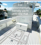 EVA Faux Teak Boat Flooring Sheet Marine Decking Mat Self Adhesive Non Slip Foam for Yacht Caravan & RV (Dark Grey & Black, 240cm x 45cm)