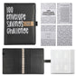 100 Envelope Savings Challenge Binder with Password Lock A5 Cash Stuffing Budget Planner Book Money Organizer for Couples (Black)