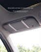 Car Visor Vanity Mirror with LED Lights Rechargeable Ultra-Thin Sun Visor Makeup Mirror 3 Light Modes Touch Control (White)