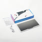 Car Visor Vanity Mirror with Dual Colour LED Lights Rechargeable Sun Visor Makeup Mirror Dimmable Dual Touch Control (White)