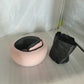 Memory Foam Travel Neck Pillow 360 Support Adjustable Snail Shape Chin Rest for Long Haul Flights Car & Office Portable with Storage Bag (Pink)