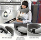 Memory Foam Travel Neck Pillow 360 Support Adjustable Snail Shape Chin Rest for Long Haul Flights Car & Office Portable with Storage Bag (Pink)