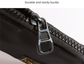Small Nylon Coin Purse Zip Wallet Waterproof Mini Pouch Key Card Holder Lightweight EDC Organizer Denim Blue (12x9cm)