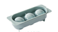 2 PCS Large Round Ice Cube Trays with Lids 3 Cavity Sphere Ice Ball Maker Mould Stackable Hard Plastic Slow Melting for Whiskey Cocktails Blue