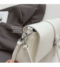 Womens Classic Baguette Shoulder Bag Soft PU Leather Underarm Purse with Adjustable Strap Crossbody Handbag Minimalist 90s Style White