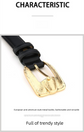 Womens Genuine Leather Belt Retro Gold Buckle Waist Belt for Jeans Dress Coat Fashion Split Cowhide Strap Khaki 105cm