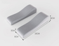A pair of Memory Foam Chair Armrest Pads Curved Elbow Support Cushion Grey Ergonomic Pressure Relief Cover for Office Gaming Chair WFH Setup